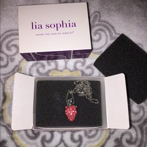 Lia Sophia Strawberry Necklace